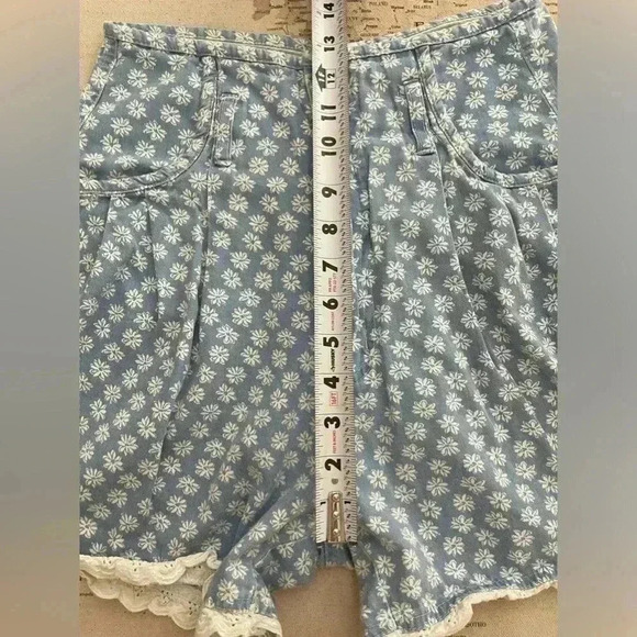 Gitano Vintage Y2K Floral Print Ultra High Waisted  Denim Shorts Size 5/6 - Picture 4 of 8